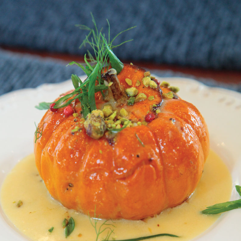 Holiday Recipes - Whole Roasted Baby Pumpkin