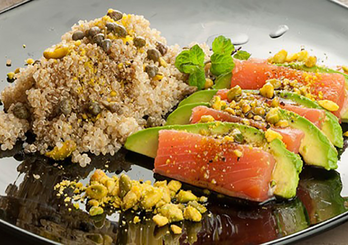 Ensalada de quinoa con pistachos